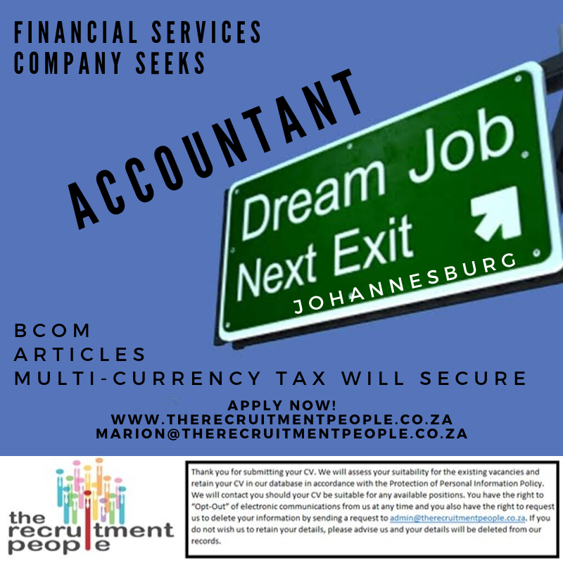 A Multi national Financial Services Company Is Looking For A Financial